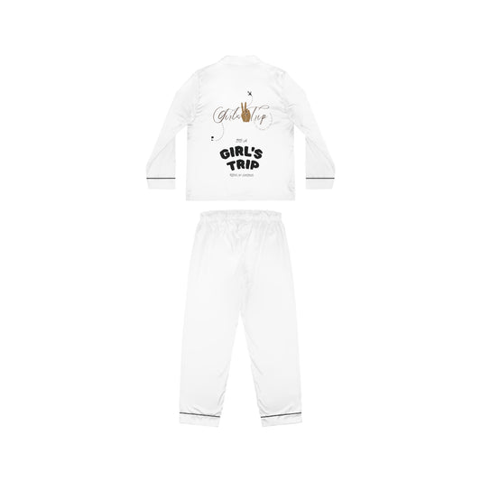 Personalized Girls Trip Satin Pajamas – Women’s Matching PJ Set