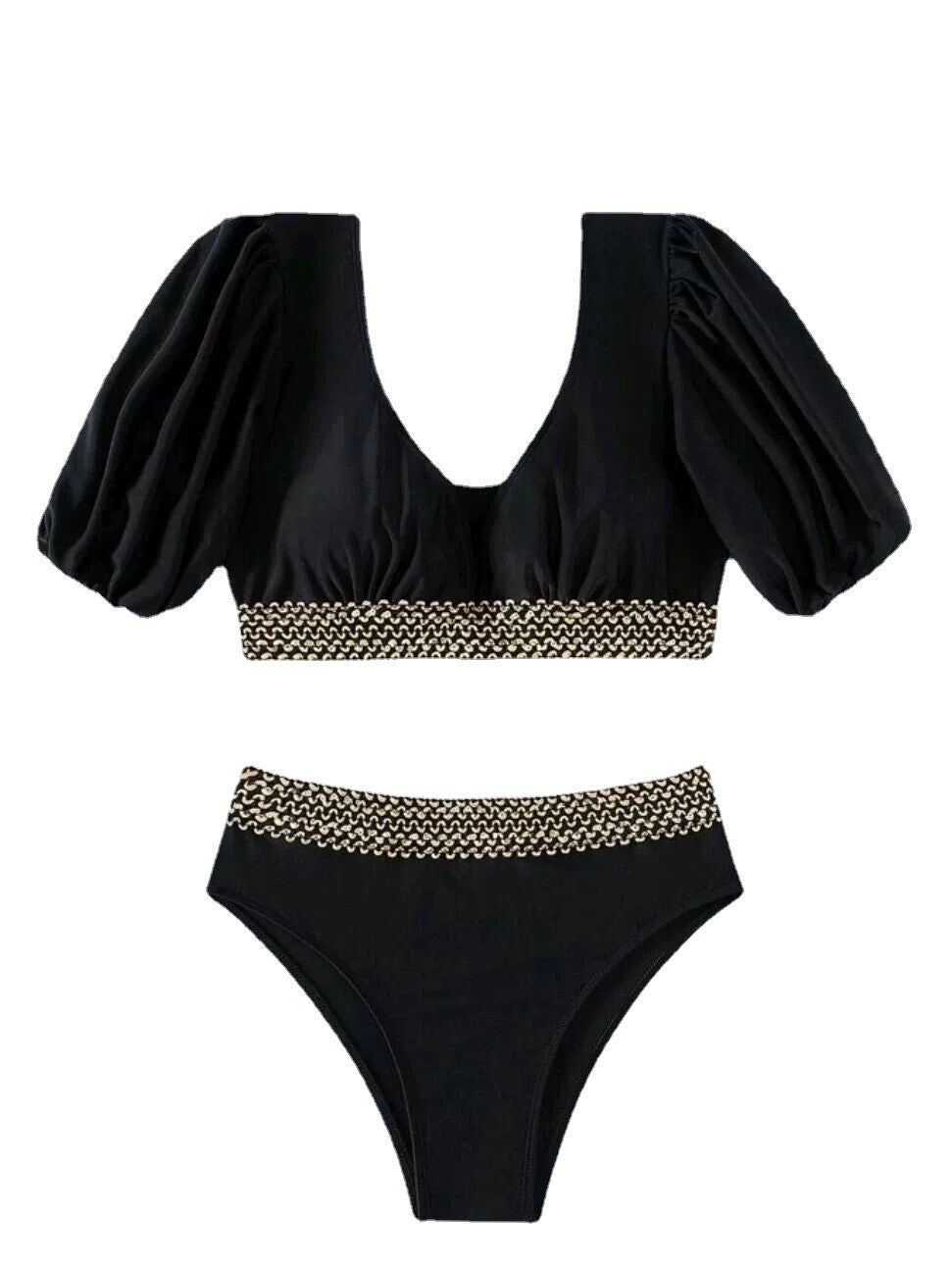 Two-piece High-waisted Swimsuit