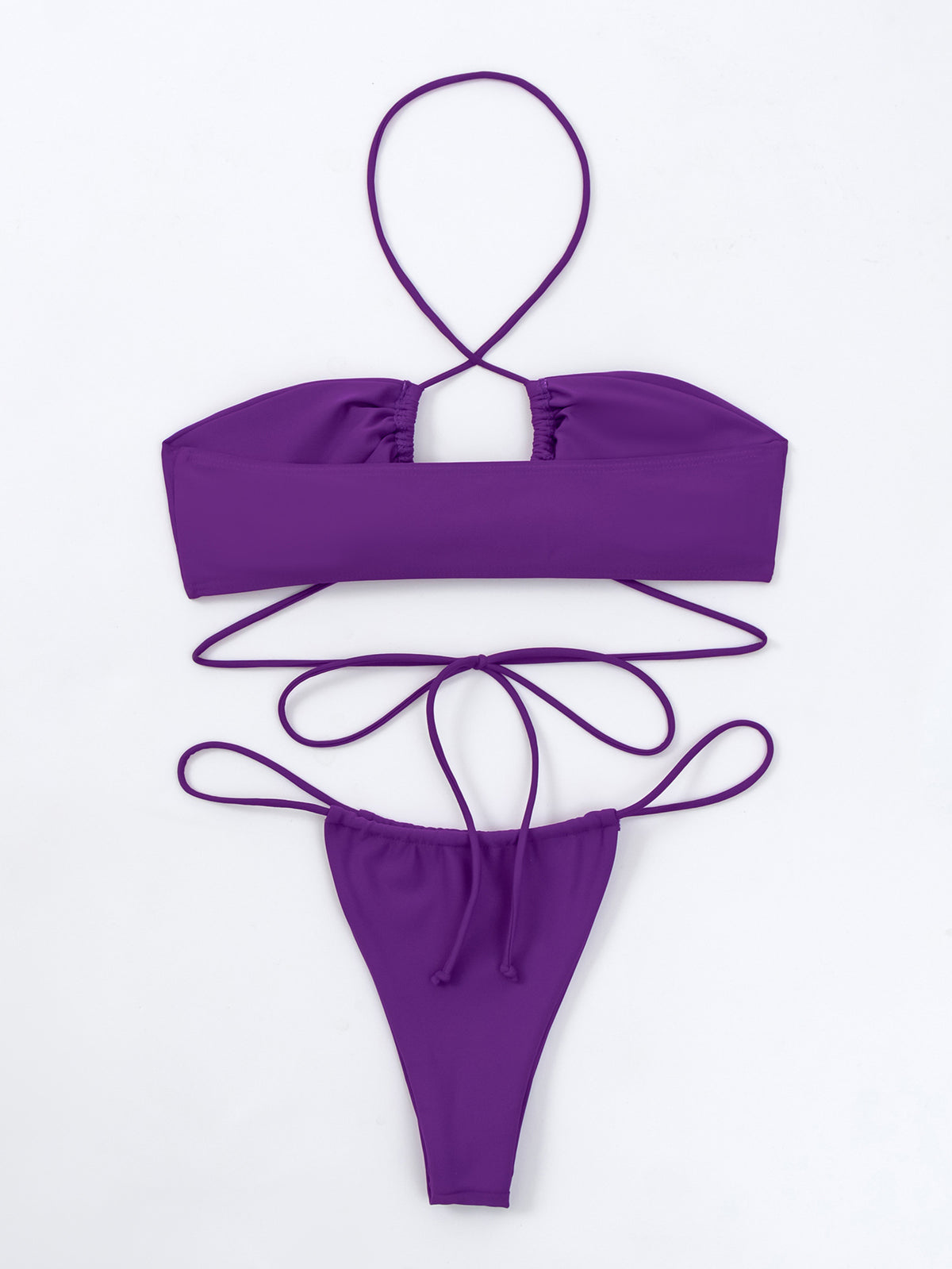 Two-piece Binding Bikini Swimsuit